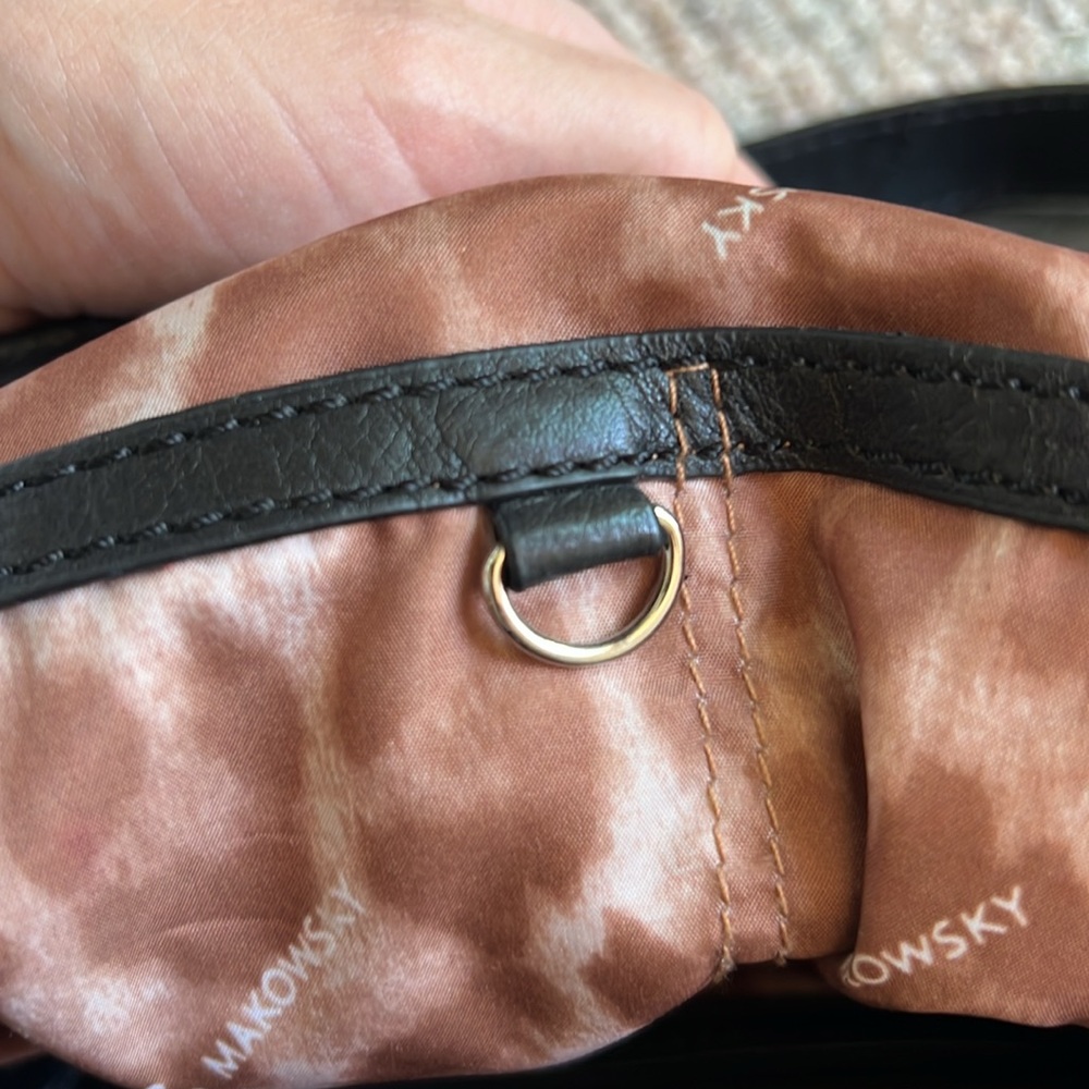 B. Makowski studded black leather shoulder bag - Picture 13 of 17